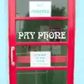 A 70s pay phone, with 'beware of the geese' sign, A Trip to Waxham Sands,  Horsey, Norfolk - 27th August 2016