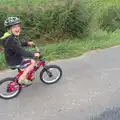 Fred has a great time pedalling his bike, A Trip to Waxham Sands,  Horsey, Norfolk - 27th August 2016