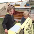 The boys sign up for a Broads boat trip, A Trip to Waxham Sands,  Horsey, Norfolk - 27th August 2016