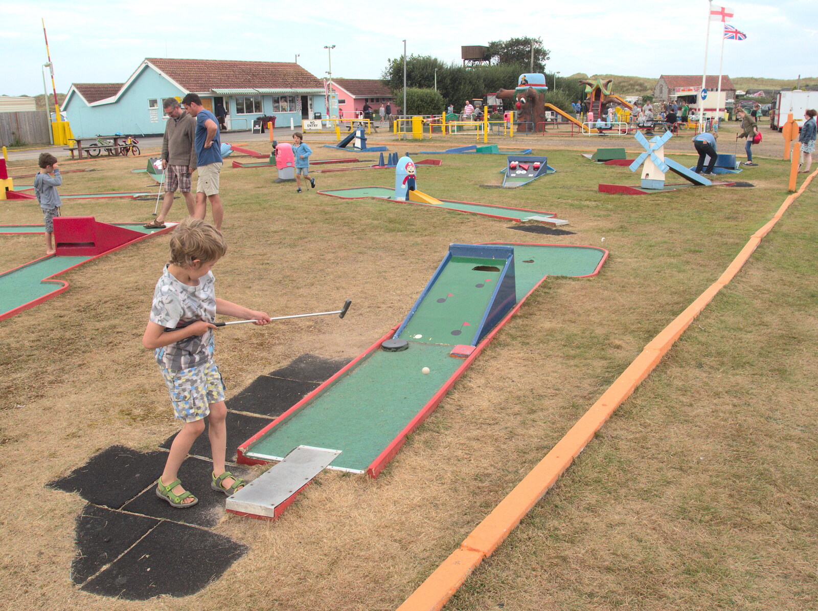 A busy pitch-and-putt course from A Trip to Waxham Sands,  Horsey, Norfolk - 27th August 2016