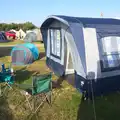 The awning is set up, A Trip to Waxham Sands,  Horsey, Norfolk - 27th August 2016