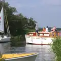 An old cruiser is out on the river, A Trip to Waxham Sands,  Horsey, Norfolk - 27th August 2016