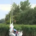 This boat is either moored or crashed, A Trip to Waxham Sands,  Horsey, Norfolk - 27th August 2016