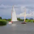 A quintessential broads boating scene, A Trip to Waxham Sands,  Horsey, Norfolk - 27th August 2016