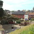 The view from the top of the castle motte, Swordfights at Norwich Castle, Norwich, Norfolk - 31st August 2016