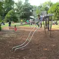 Fred on a tube slide, near Pedro's Tex-Mex, Swordfights at Norwich Castle, Norwich, Norfolk - 31st August 2016