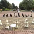 A giant chess set in Chapelfield Park, Swordfights at Norwich Castle, Norwich, Norfolk - 31st August 2016