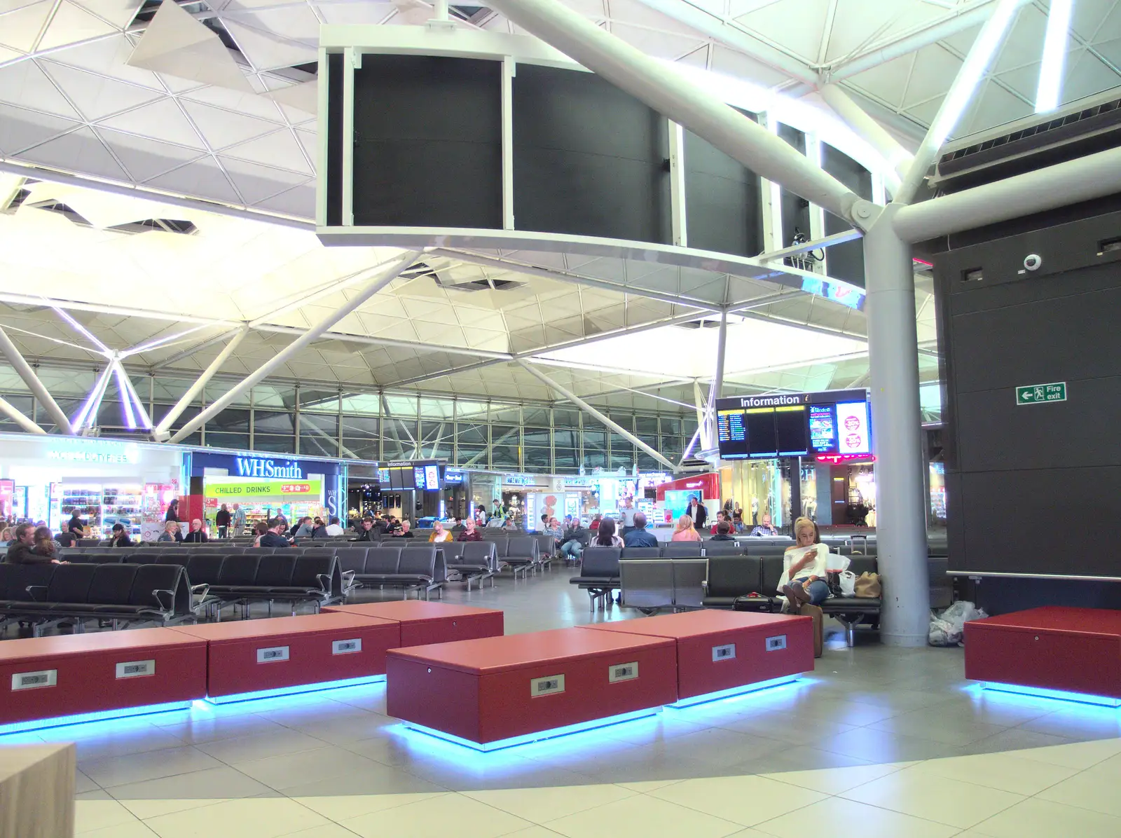 One of the departure waiting areas at Stansted, from Sion Hill and Blackrock for the Day, Dublin, Ireland - 17th September 2016