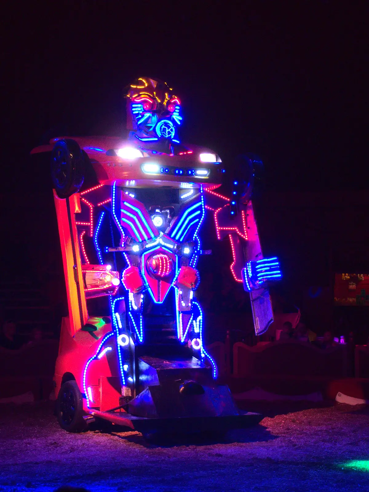 A brightly-lit transformer trundles about, from Sion Hill and Blackrock for the Day, Dublin, Ireland - 17th September 2016