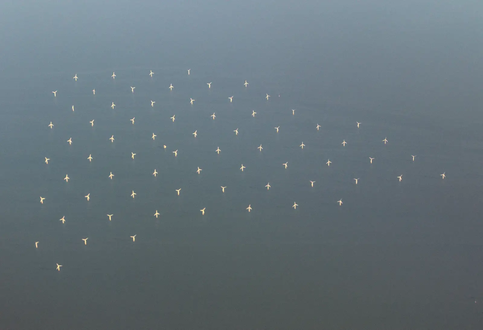 A load of wind turbines out at sea, from Sion Hill and Blackrock for the Day, Dublin, Ireland - 17th September 2016