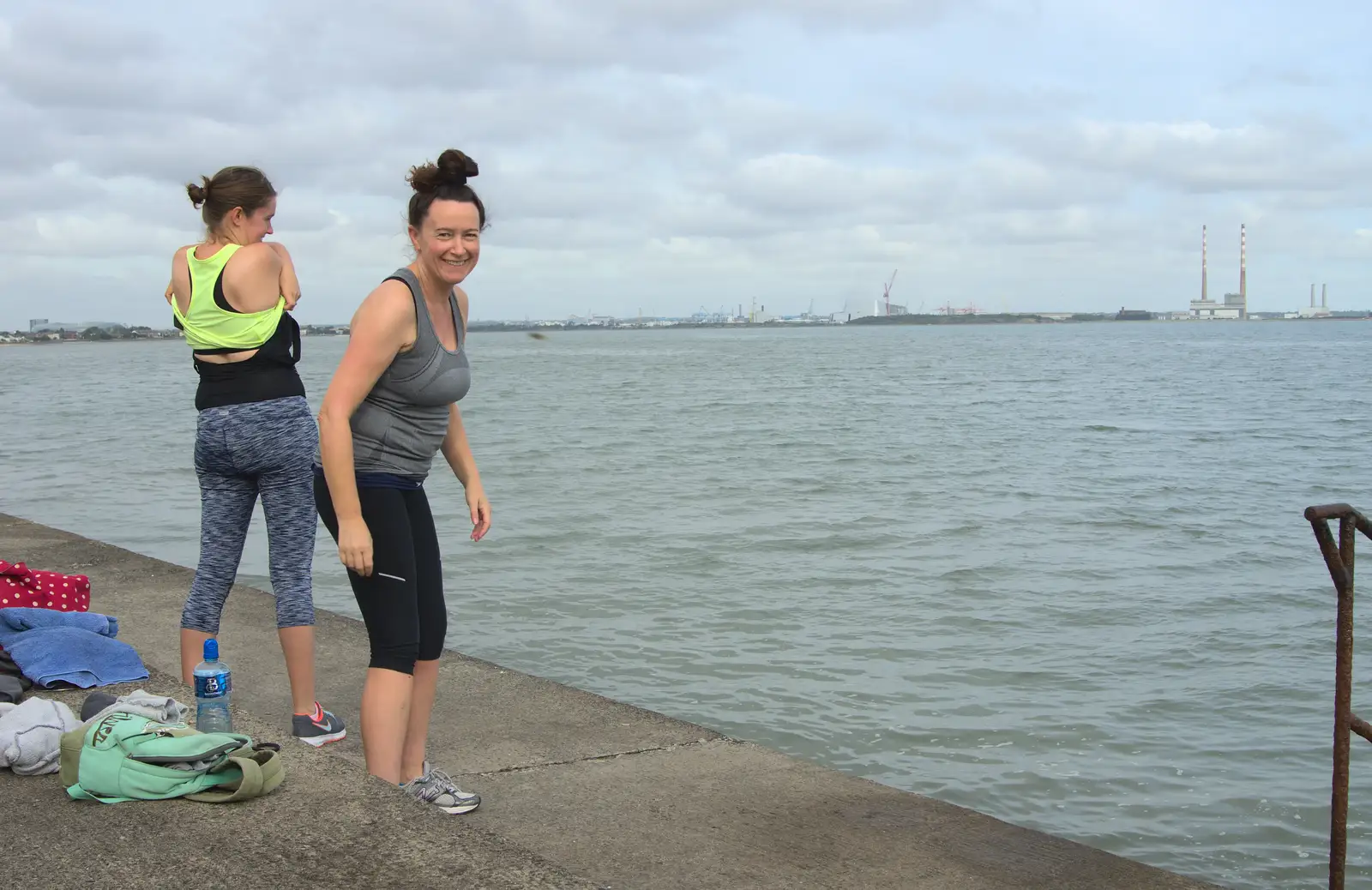 Evelyn is looking forward to a swim in Dublin Bay, from Sion Hill and Blackrock for the Day, Dublin, Ireland - 17th September 2016