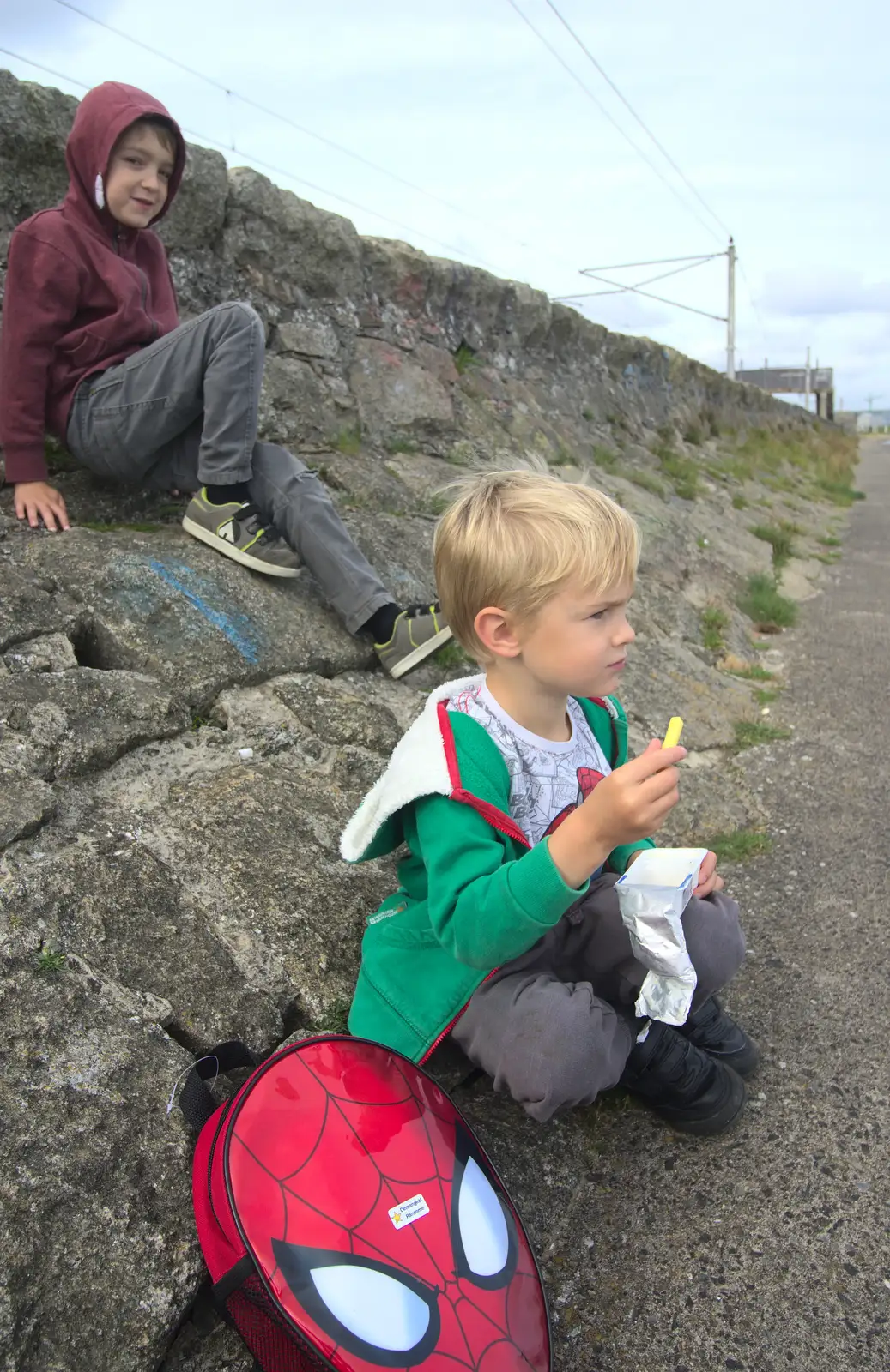 Fred and Harry look on, from Sion Hill and Blackrock for the Day, Dublin, Ireland - 17th September 2016