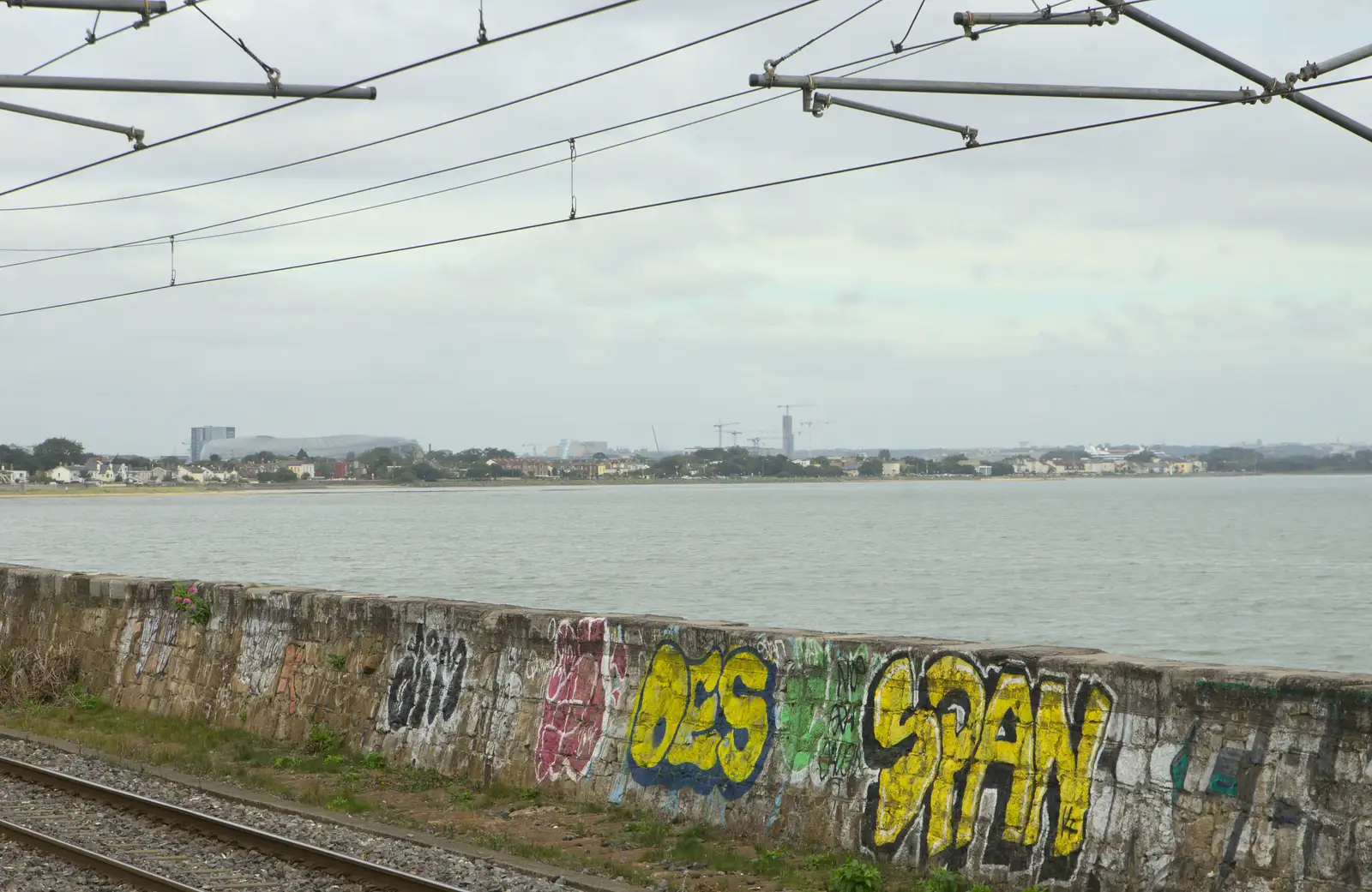 More graffiti by the side of the DART, from Sion Hill and Blackrock for the Day, Dublin, Ireland - 17th September 2016