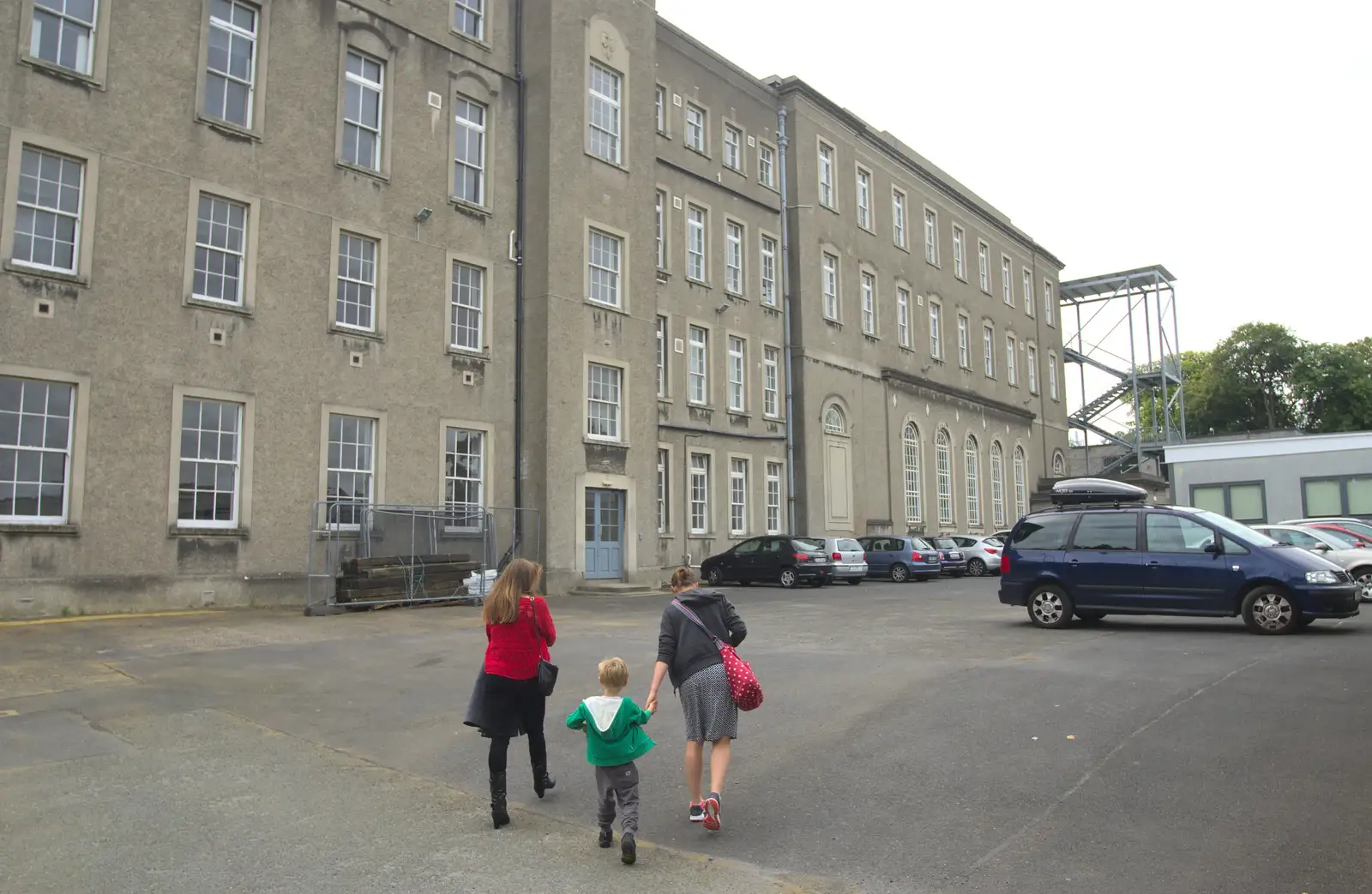 The austere façade of Sion Hill, from Sion Hill and Blackrock for the Day, Dublin, Ireland - 17th September 2016