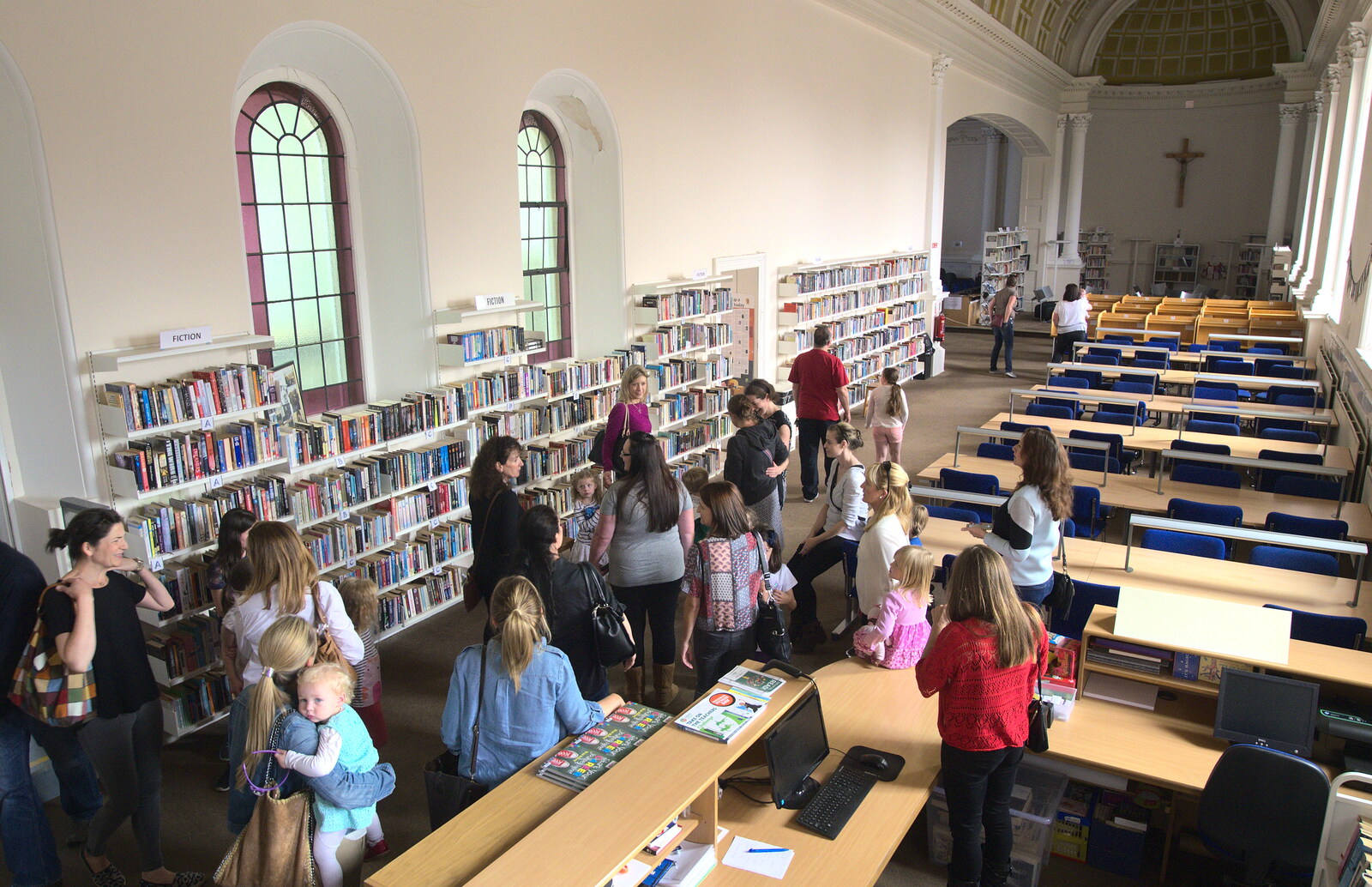 The library used to be forbidden to students from Sion Hill and Blackrock for the Day, Dublin, Ireland - 17th September 2016