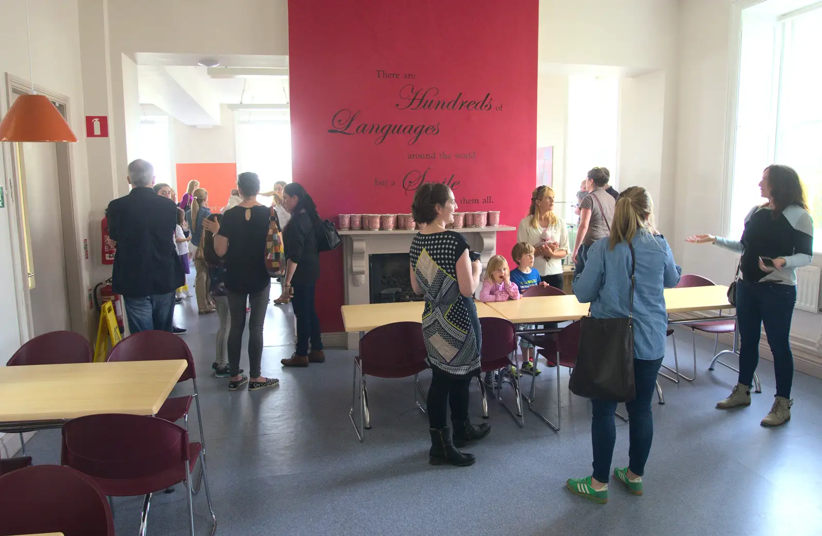 The tour ends up in the refectory, from Sion Hill and Blackrock for the Day, Dublin, Ireland - 17th September 2016