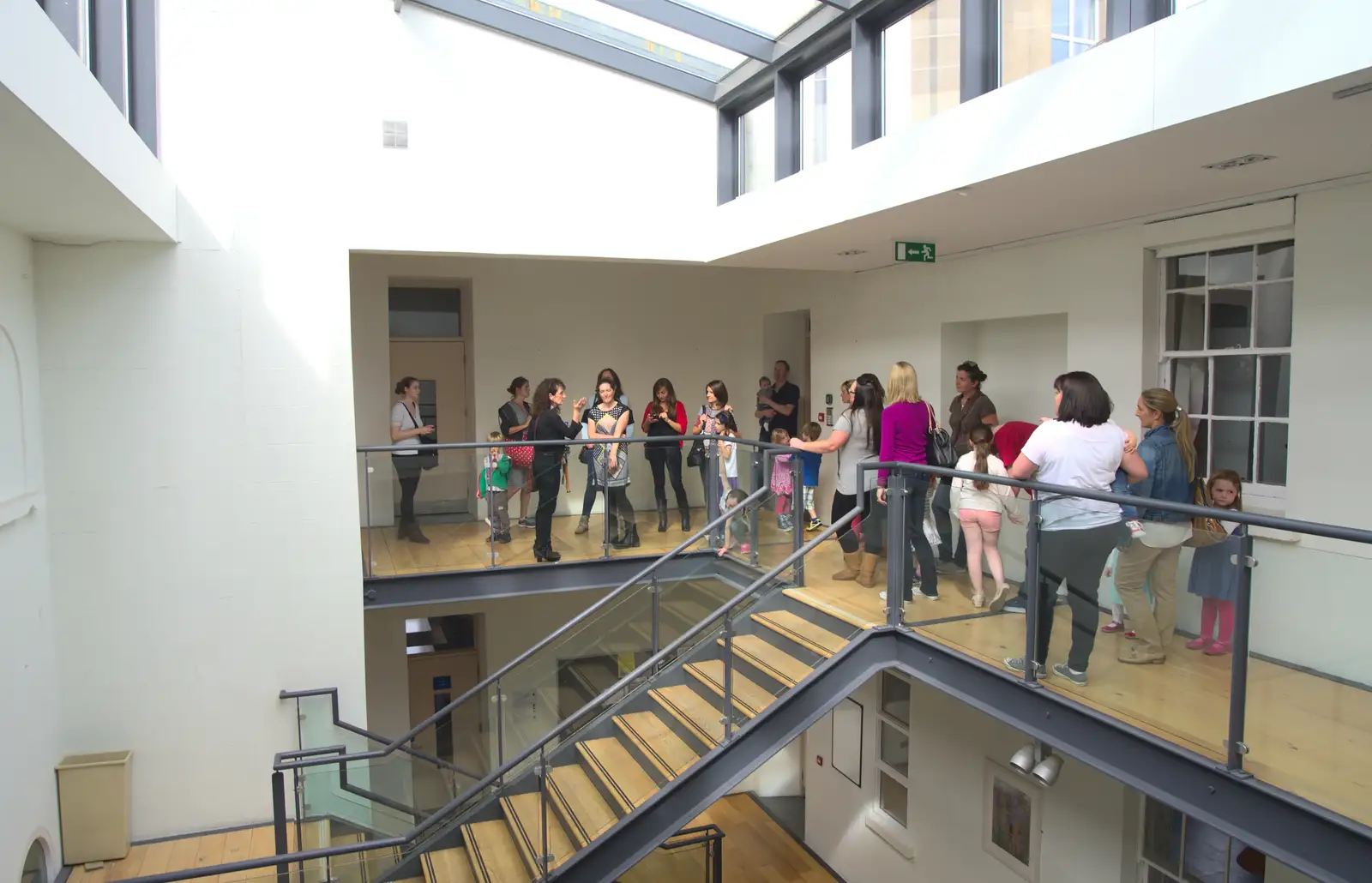 Back in the atrium, from Sion Hill and Blackrock for the Day, Dublin, Ireland - 17th September 2016