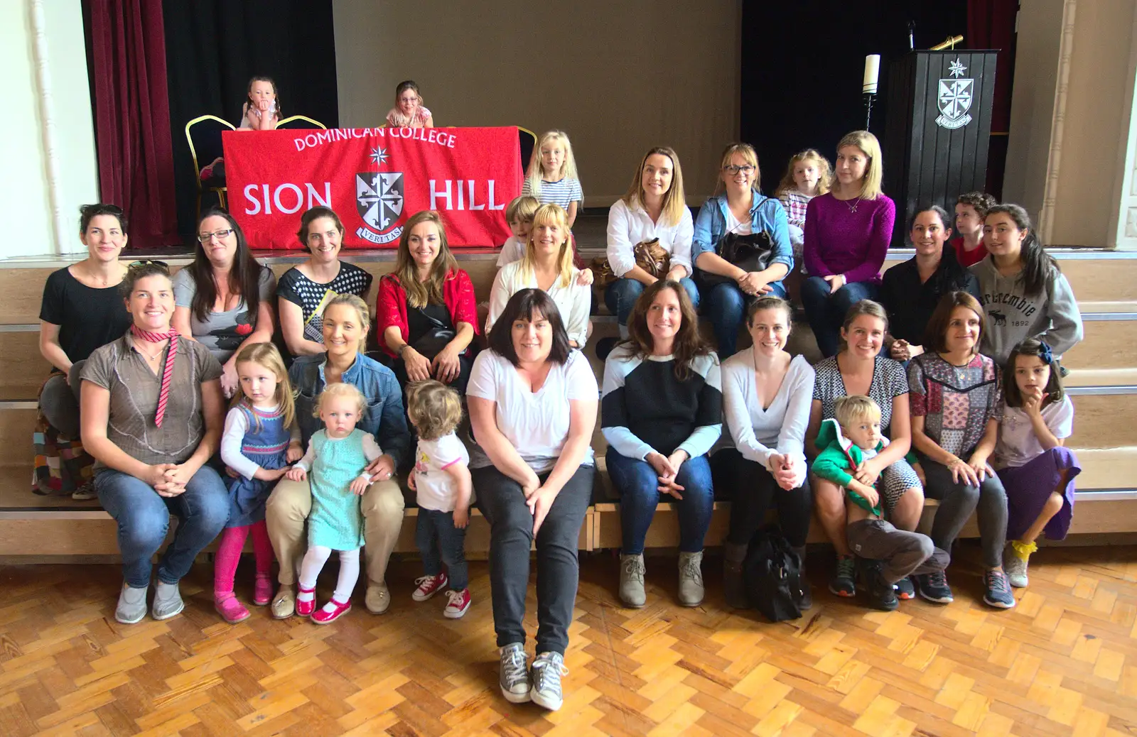 A group photo, from Sion Hill and Blackrock for the Day, Dublin, Ireland - 17th September 2016