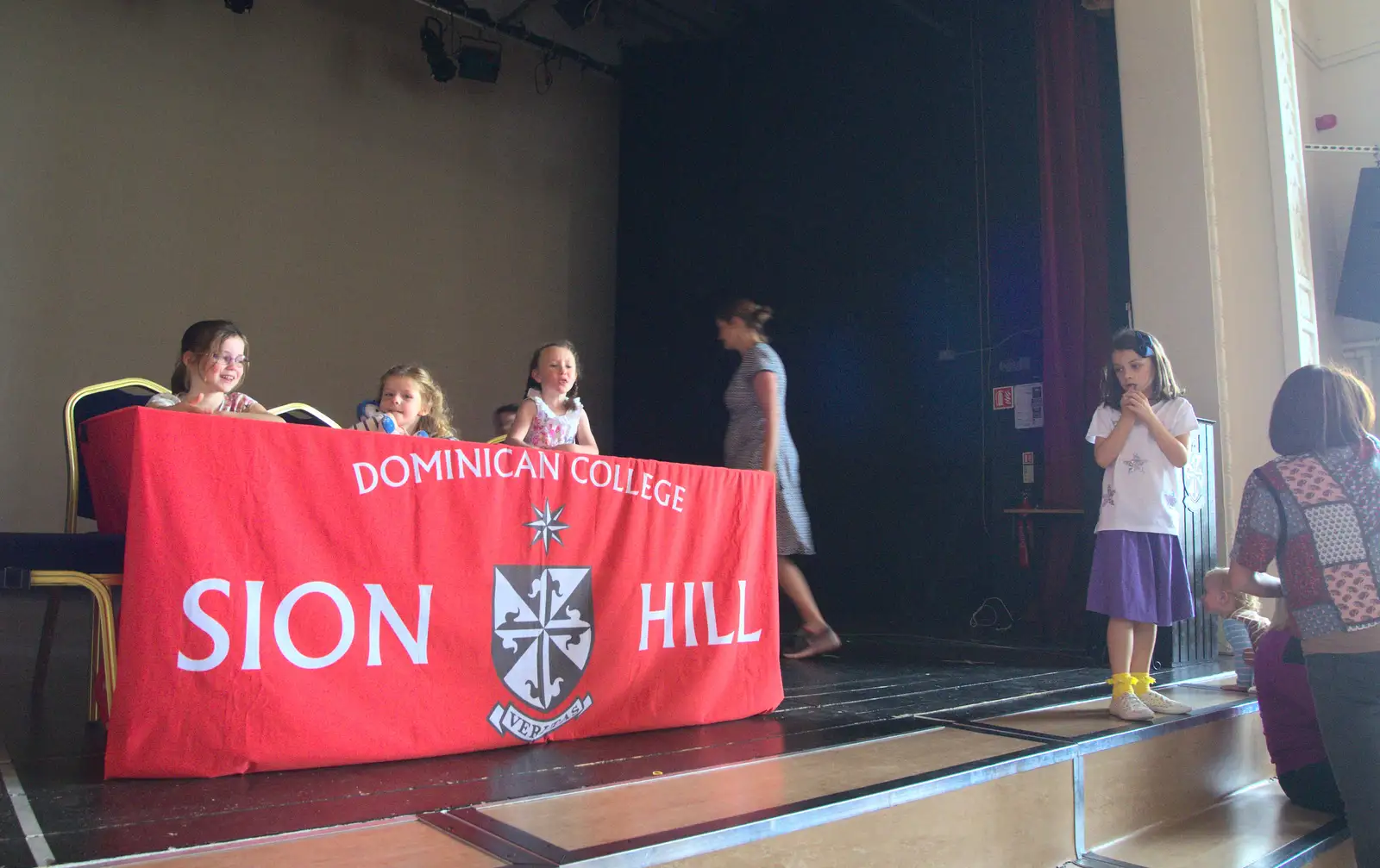 Isobel roams around on stage, from Sion Hill and Blackrock for the Day, Dublin, Ireland - 17th September 2016