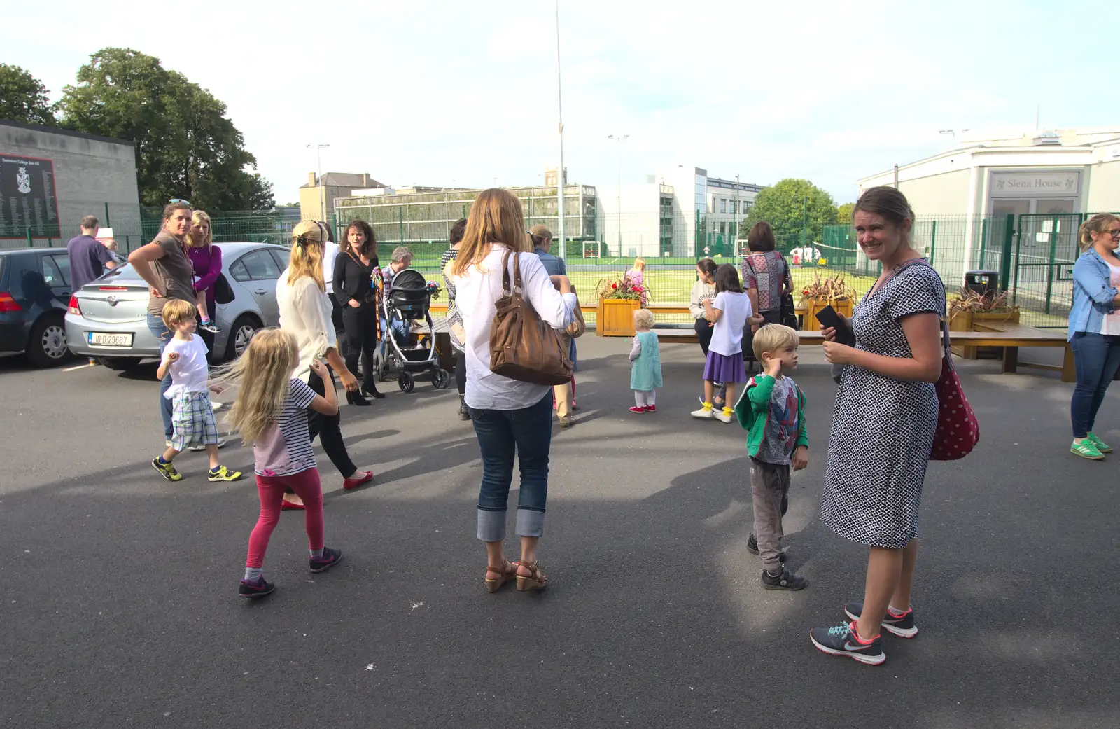 Outside in a car park, from Sion Hill and Blackrock for the Day, Dublin, Ireland - 17th September 2016