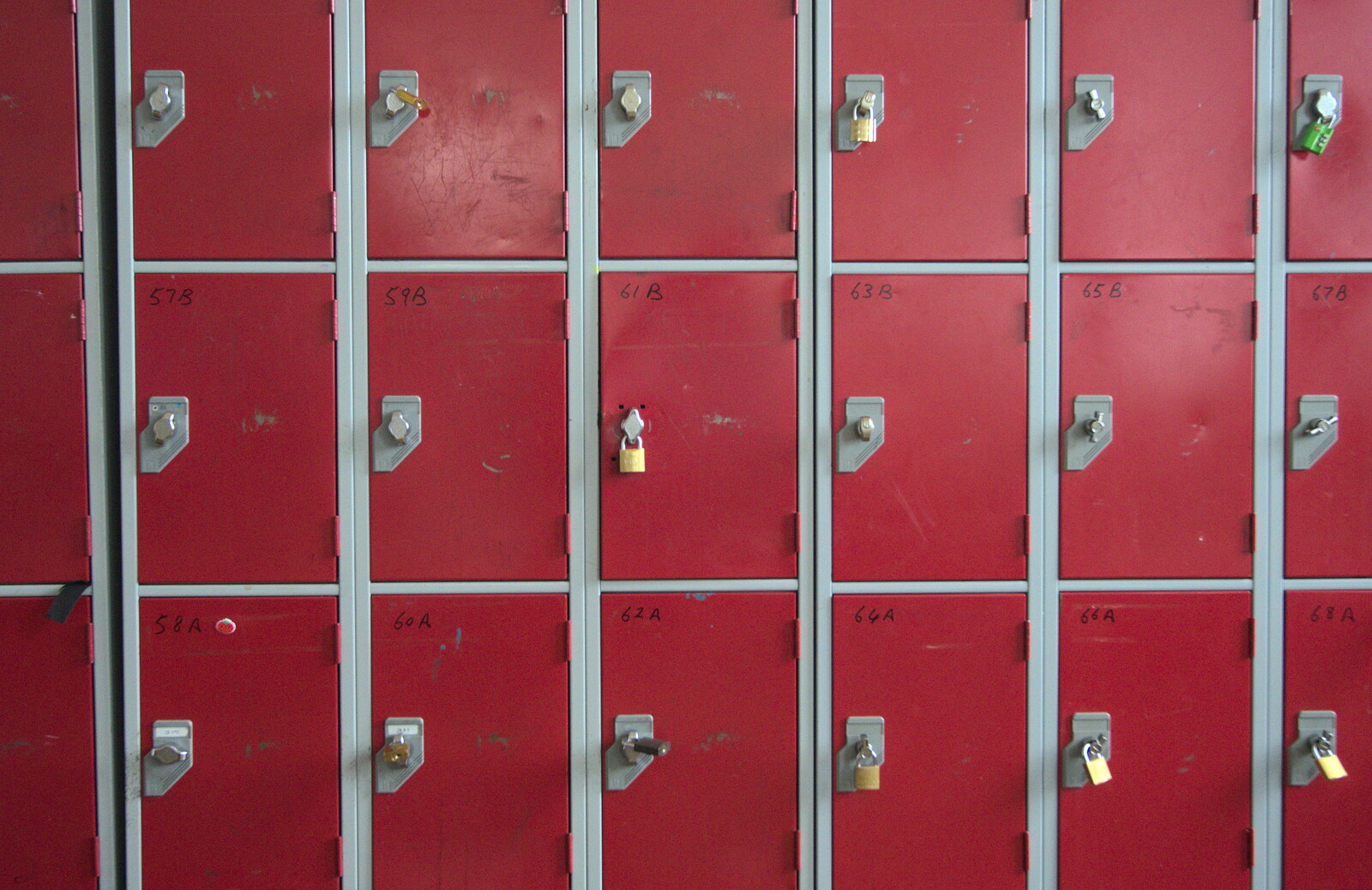 A wall of lockers from Sion Hill and Blackrock for the Day, Dublin, Ireland - 17th September 2016