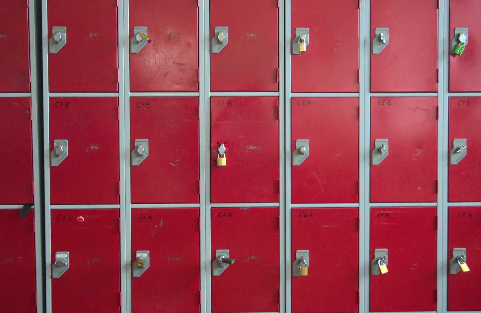 A wall of lockers, from Sion Hill and Blackrock for the Day, Dublin, Ireland - 17th September 2016