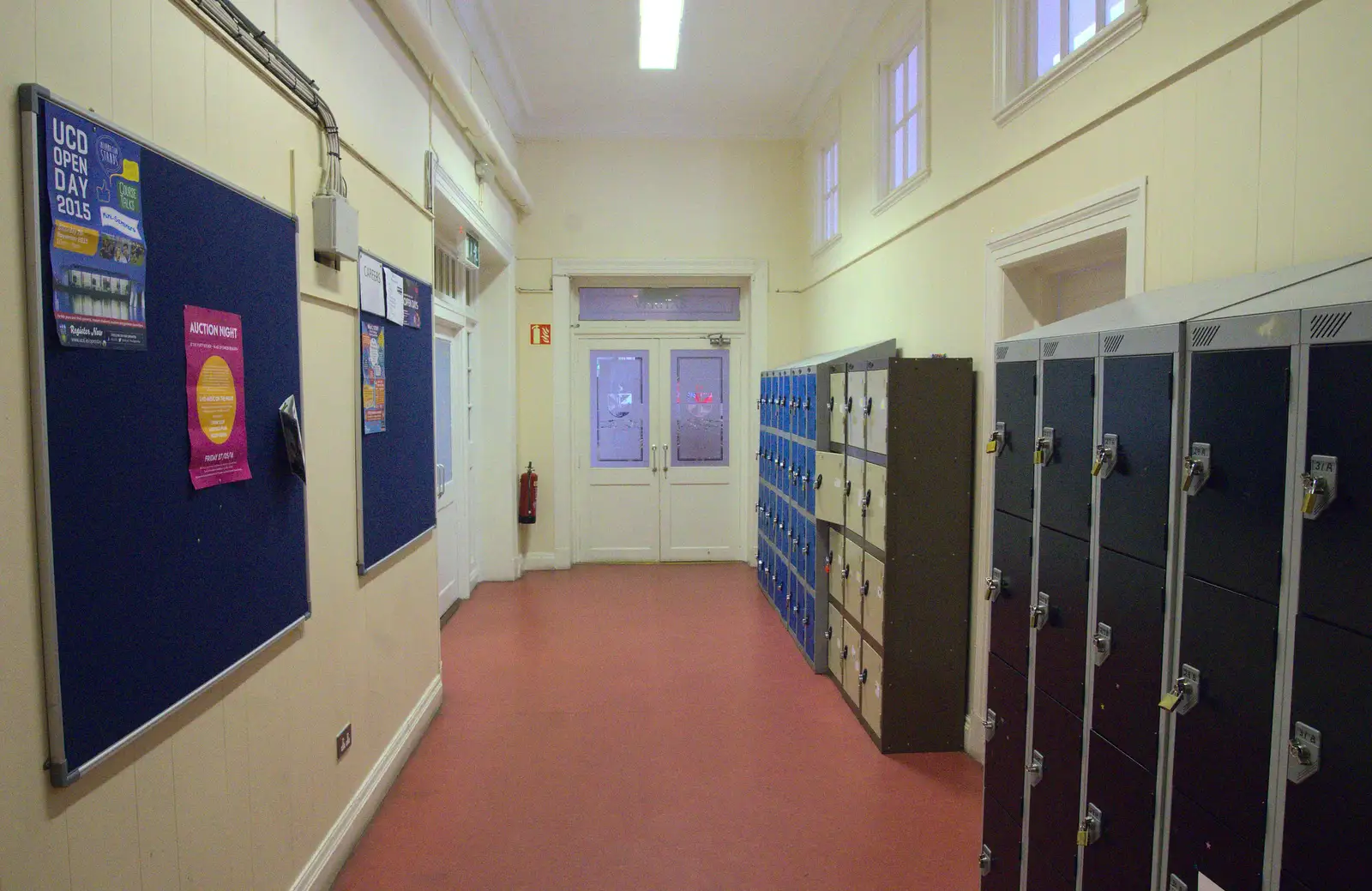 Another corridor, and more lockers, from Sion Hill and Blackrock for the Day, Dublin, Ireland - 17th September 2016