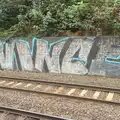 Vince graffiti by the tracks, Fred's Birthday Bicycle at Madgett's, Diss, Norfolk - 23rd September 2016