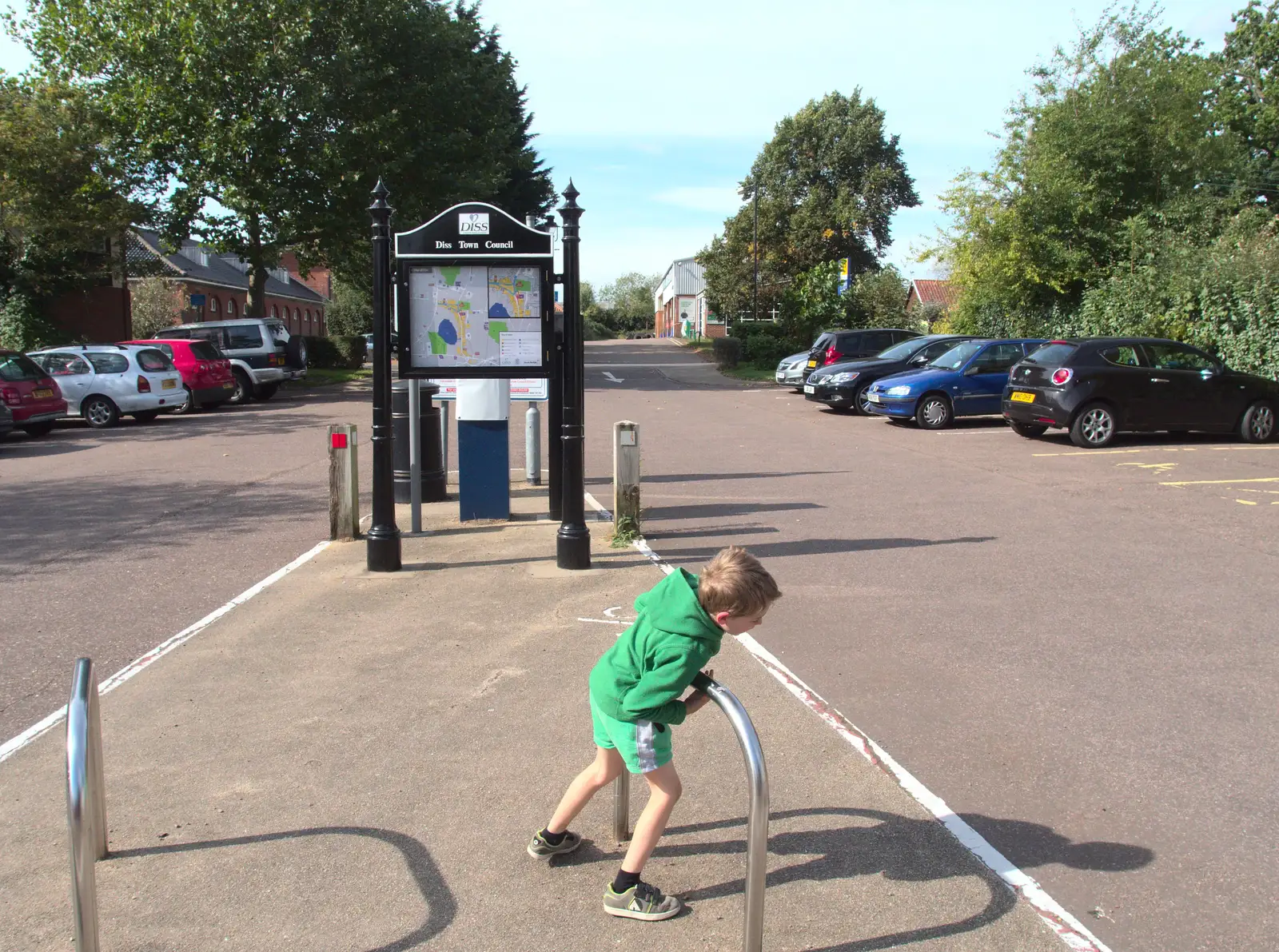 More messing around in Shelfanger Road car park, from Fred's Birthday Bicycle at Madgett's, Diss, Norfolk - 23rd September 2016