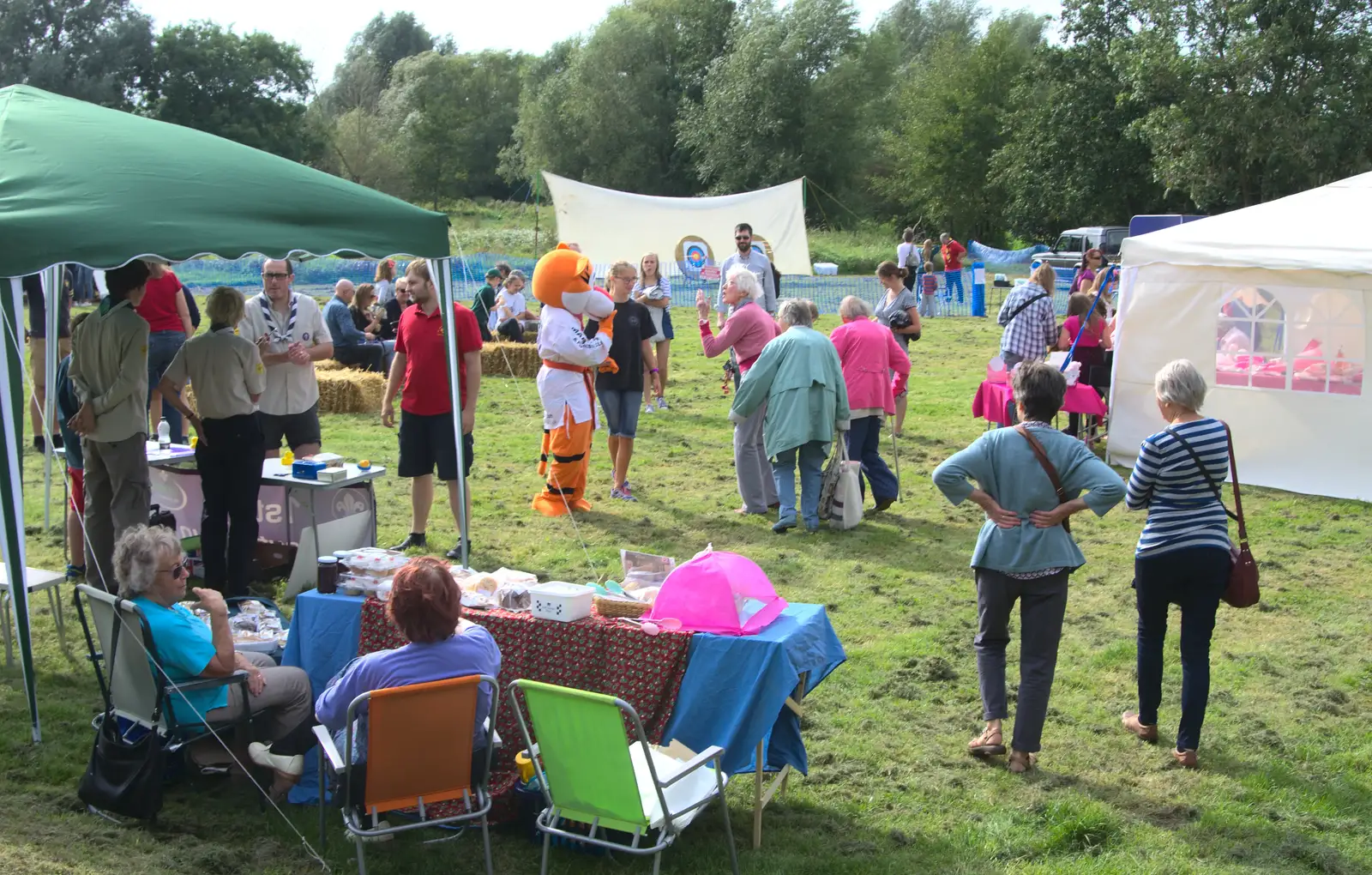 Scout fair action, from The Eye Scouts Duck Race, The Pennings, Eye, Suffolk - 24th September 2016