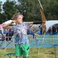 An arrow flies, The Eye Scouts Duck Race, The Pennings, Eye, Suffolk - 24th September 2016