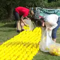 The ducks are collected up, The Eye Scouts Duck Race, The Pennings, Eye, Suffolk - 24th September 2016