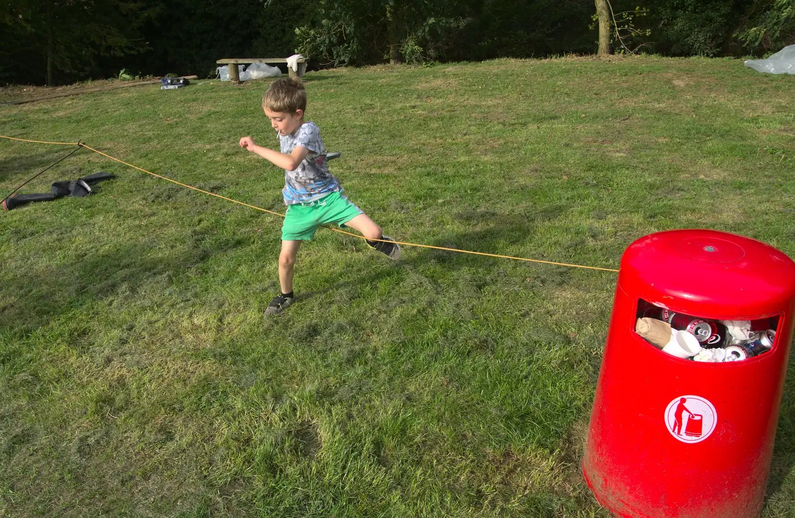 Fred runs about, from The Eye Scouts Duck Race, The Pennings, Eye, Suffolk - 24th September 2016