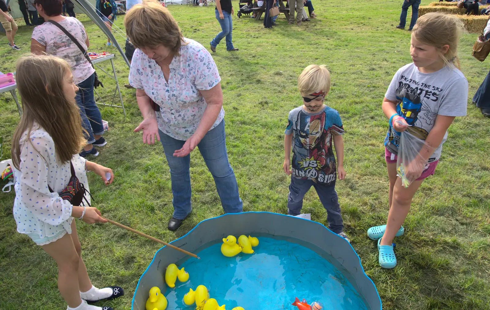 It's the fish-for-a-duck game, from The Eye Scouts Duck Race, The Pennings, Eye, Suffolk - 24th September 2016