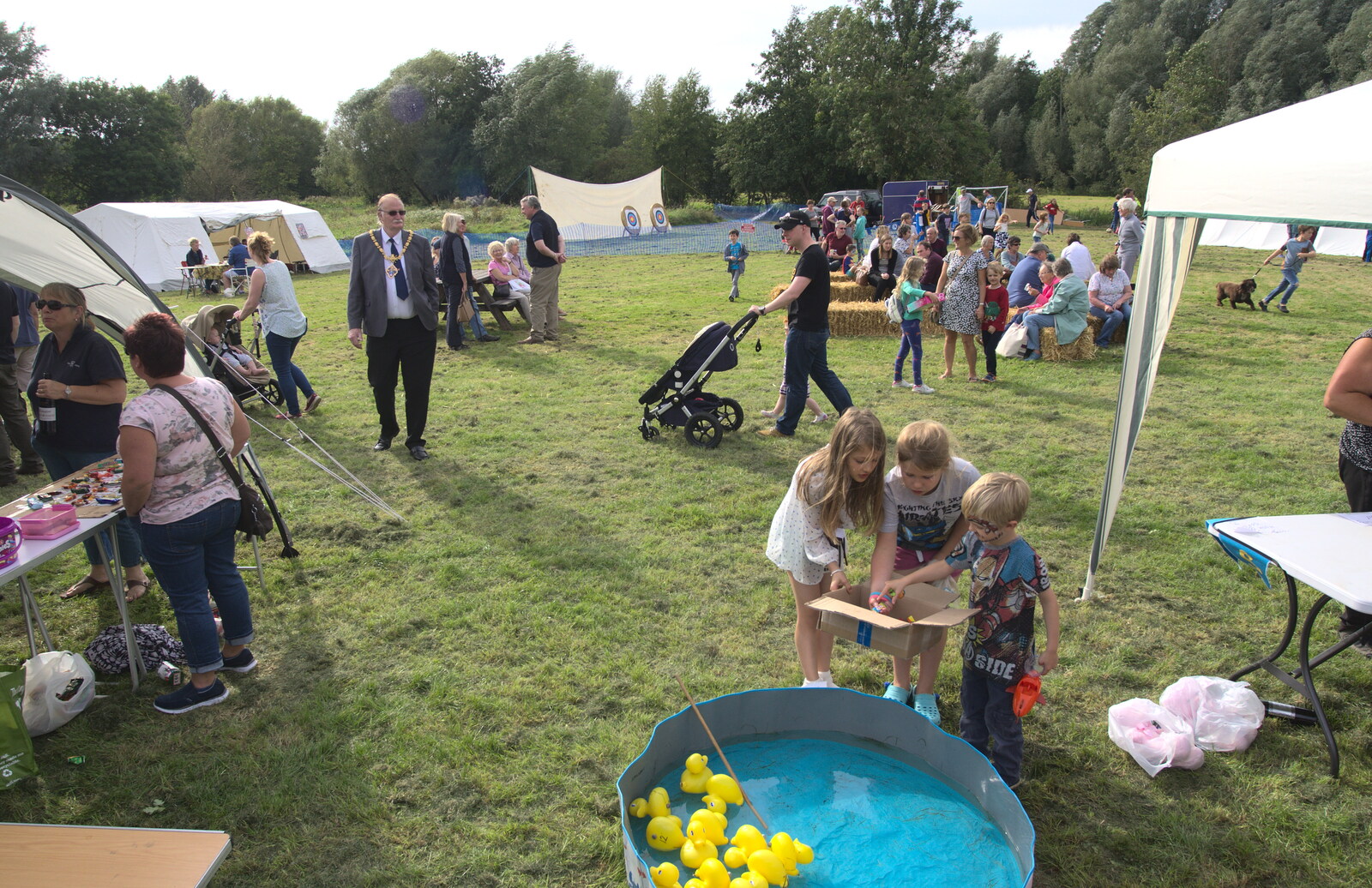 Harry picks a prize from the box from The Eye Scouts Duck Race, The Pennings, Eye, Suffolk - 24th September 2016