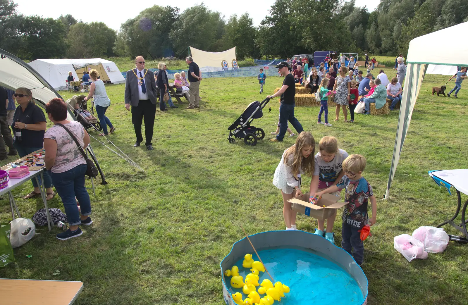 Harry picks a prize from the box, from The Eye Scouts Duck Race, The Pennings, Eye, Suffolk - 24th September 2016