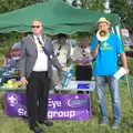 Merlin's on a loudhailer, The Eye Scouts Duck Race, The Pennings, Eye, Suffolk - 24th September 2016