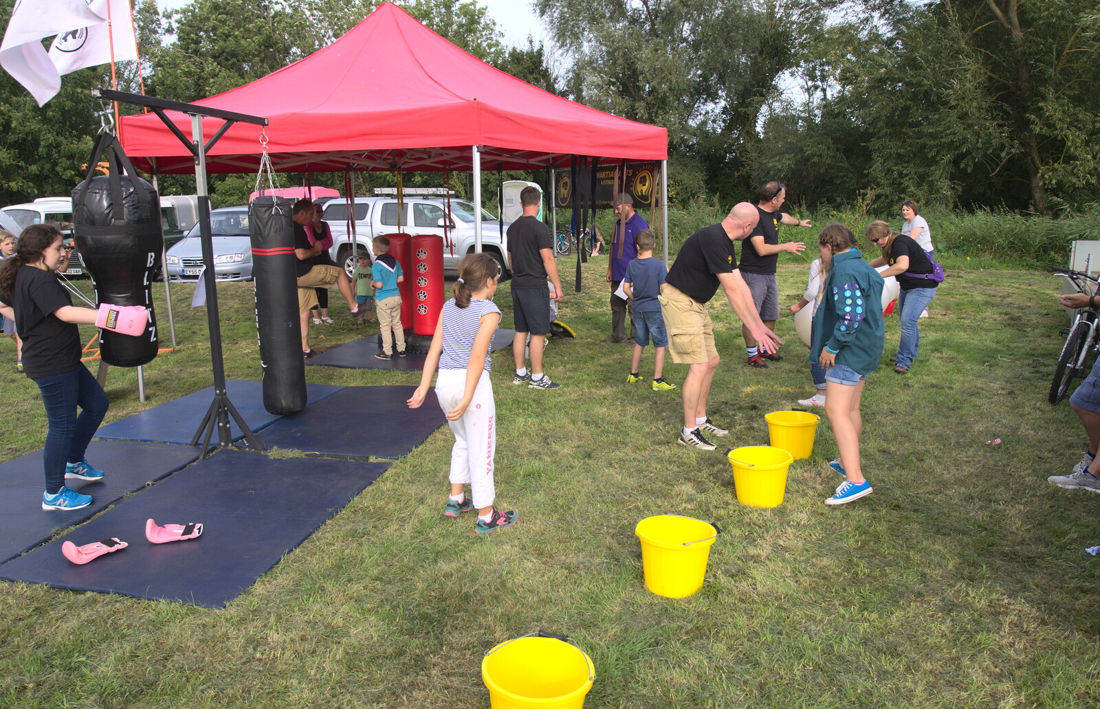 The Eye Karate tent from The Eye Scouts Duck Race, The Pennings, Eye, Suffolk - 24th September 2016
