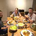 Rachel, Isobel and Sam in the new dining room, A Visit from the Swiss Cambridge Massive, Suffolk - 25th September 2016