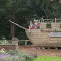 Fred and Nora on the pirate ship, A Visit from the Swiss Cambridge Massive, Suffolk - 25th September 2016