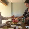 Later, Grandad comes over for Fred's birthday cake, A Visit from the Swiss Cambridge Massive, Suffolk - 25th September 2016