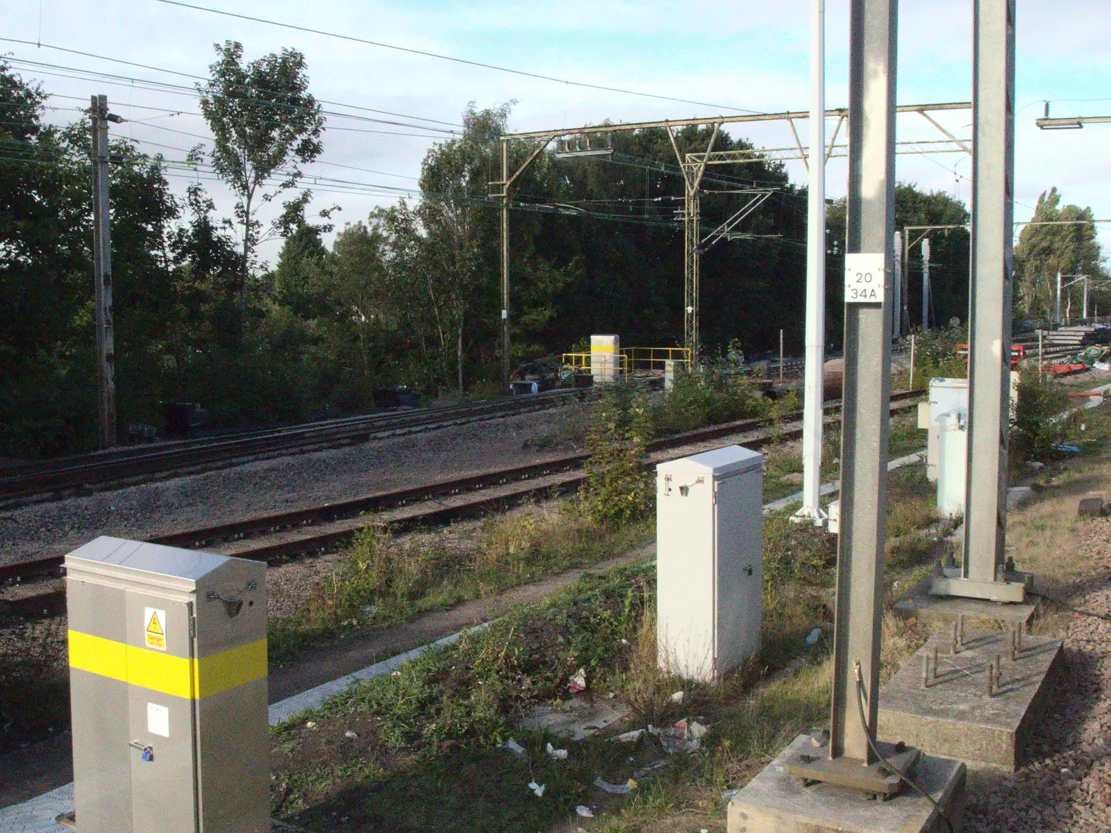 Signalling boxes at Shenfield, from An October Miscellany, Suffolk - 8th October 2016