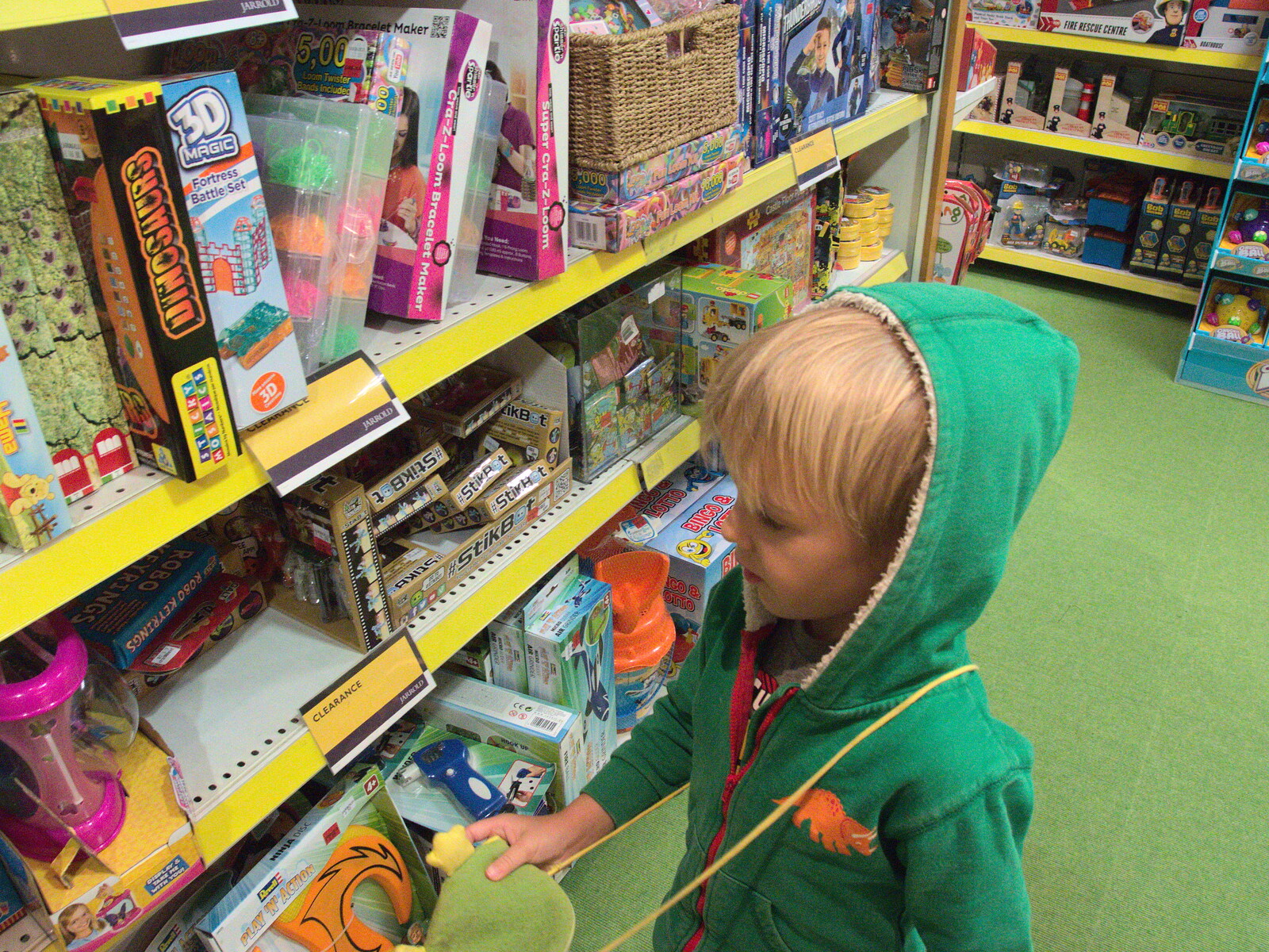 Harry in Jarrold's toy shop from An October Miscellany, Suffolk - 8th October 2016
