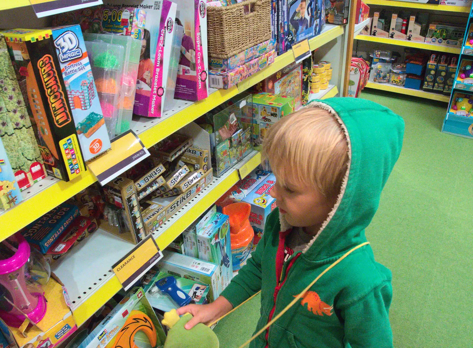 Harry in Jarrold's toy section, from An October Miscellany, Suffolk - 8th October 2016