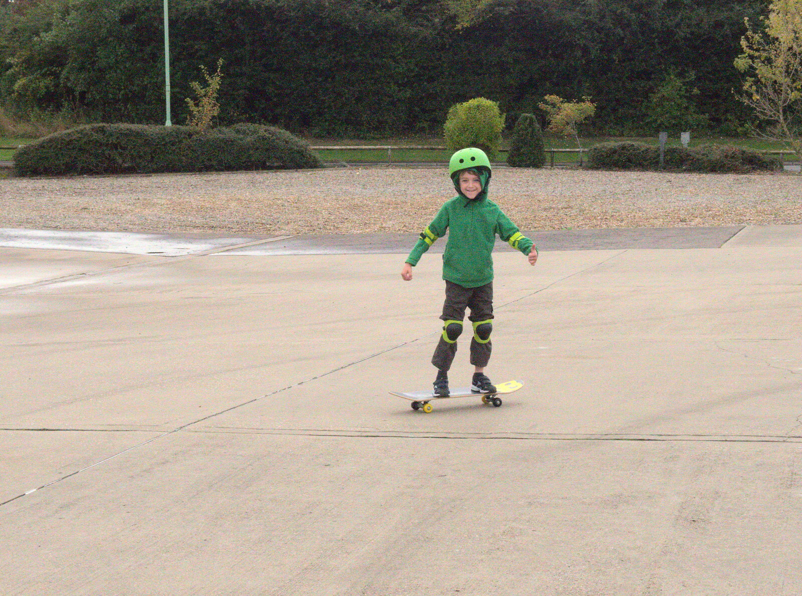 Fred on a skateboard from An October Miscellany, Suffolk - 8th October 2016