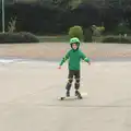 Fred on a skateboard, An October Miscellany, Suffolk - 8th October 2016