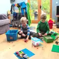 Harry and Fred with more Lego, An October Miscellany, Suffolk - 8th October 2016