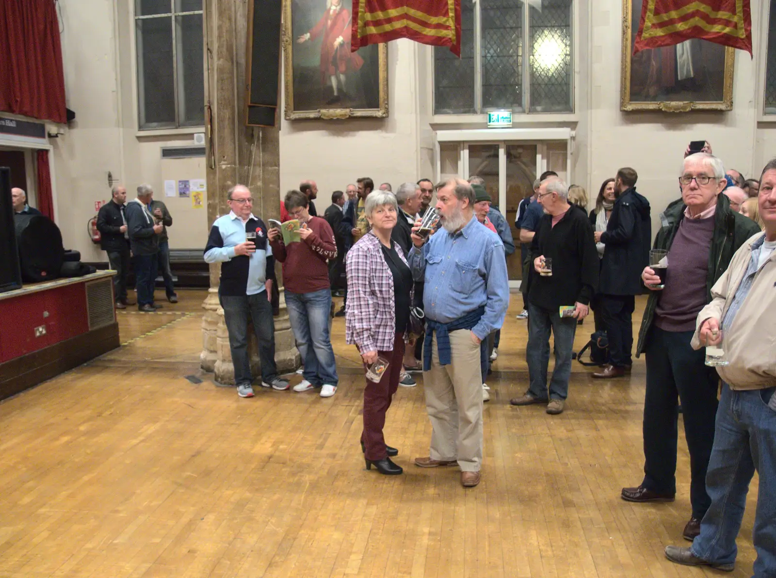 Gloria and Benny, from The Norwich Beer Festival, St. Andrew's Hall, Norwich, Norfolk - 26th October 2016