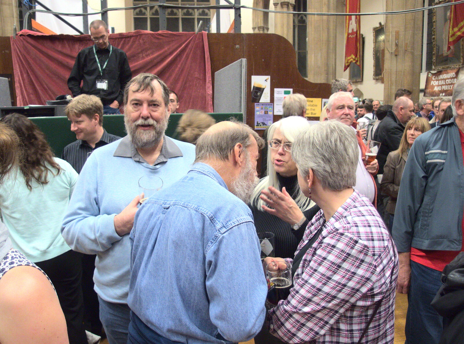Gerry looks over from The Norwich Beer Festival, St. Andrew's Hall, Norwich, Norfolk - 26th October 2016