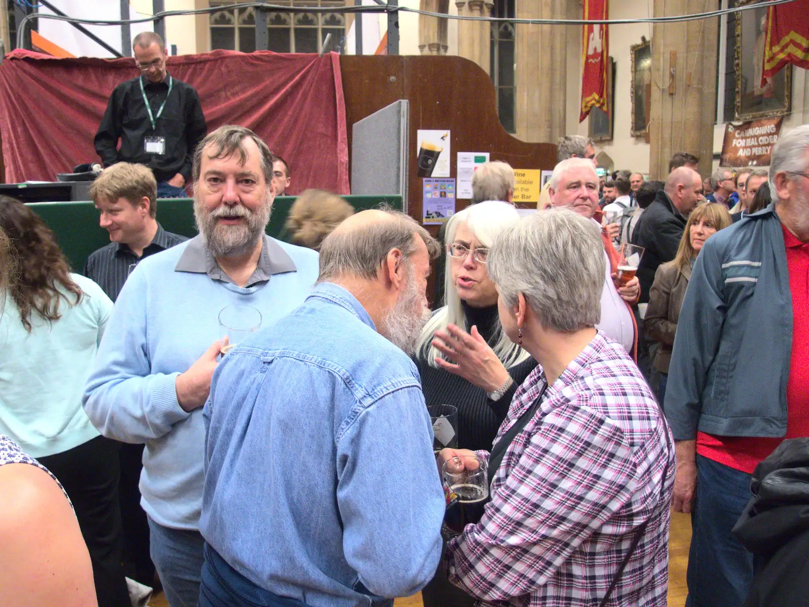 Gerry looks over, from The Norwich Beer Festival, St. Andrew's Hall, Norwich, Norfolk - 26th October 2016